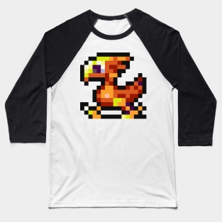 8-Bit Red Chocobo Baseball T-Shirt